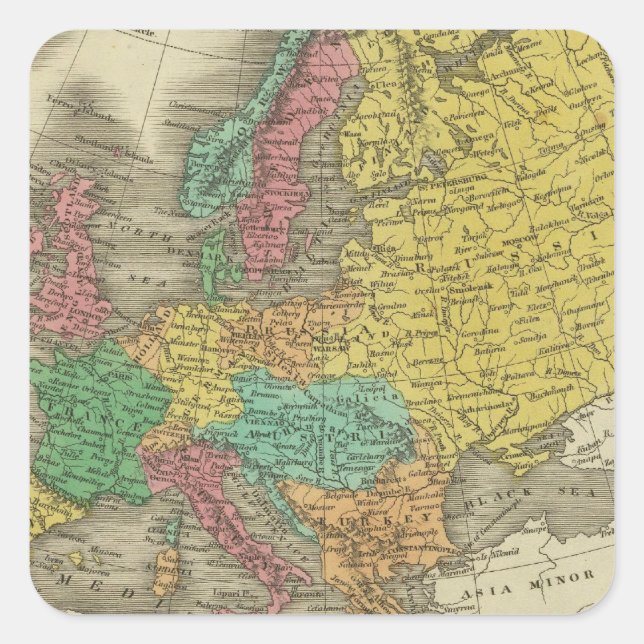 Sticker Carré Europe 2 (Devant)