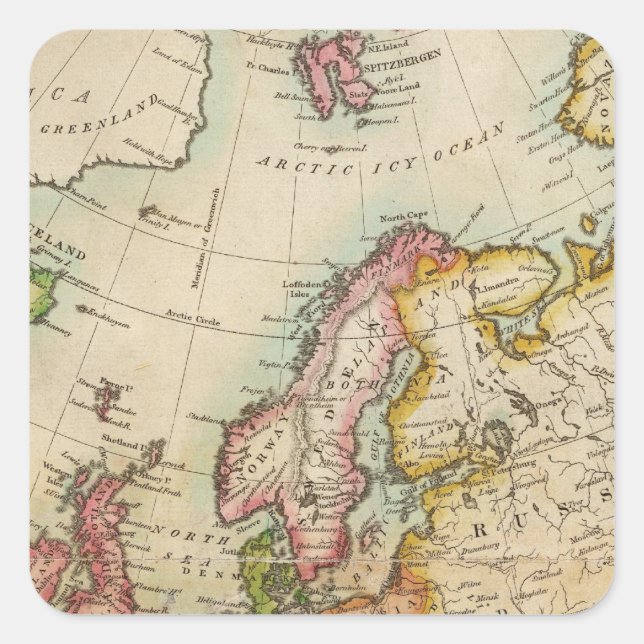 Sticker Carré Europe 3 (Devant)