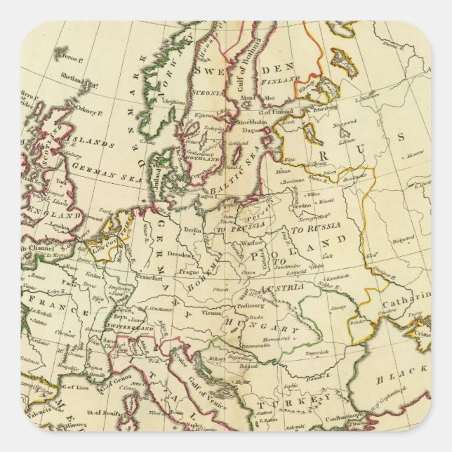 Sticker Carré Europe 33 (Devant)