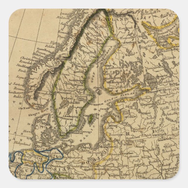 Sticker Carré Europe 9 (Devant)