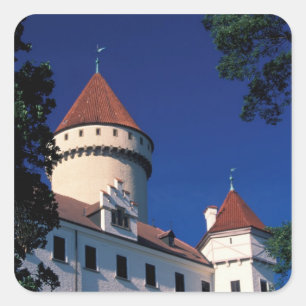Sticker Carré Europe, château de Konopiste, République tchèque,