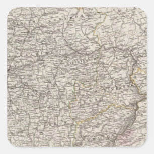 Sticker Carré Europe de l'Est, Russie centrale