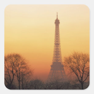 Sticker Carré Europe, France, Paris. Tour Eiffel (Moyen