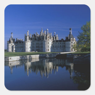 Sticker Carré Europe, France, Vallée de la Loire. Château Chambo