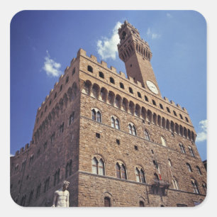 Sticker Carré Europe, Italie, Florence. Le Plazzo médiéval