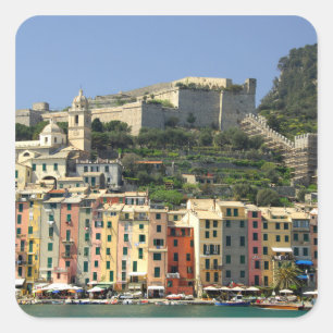 Sticker Carré Europe, Italie, Portovenere alias Porto Venere.