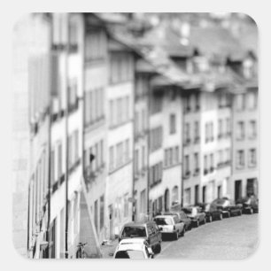 Sticker Carré Europe, Suisse, Berne. Bâtiments de la vieille vil
