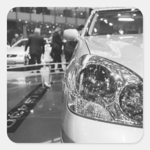 Sticker Carré Europe, Suisse, Genève. Salon de l'automobile de G
