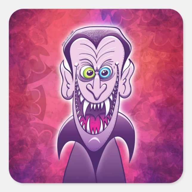 Sticker Carré Evil Dracula (Devant)