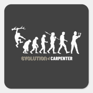 Sticker Carré Évolution Du Carpentier