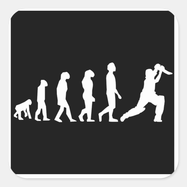 Sticker Carré Évolution du cricket (Devant)