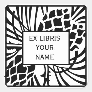 Sticker Carré Ex Libris Boplate Pine