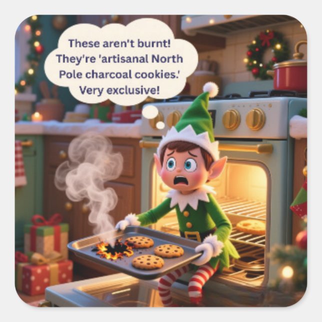 Sticker Carré Exclusive Holiday Edition! (Devant)