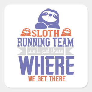 Sticker Carré Exécution - Équipe d'exécution de Sloth