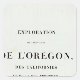 Sticker Carré Exploration de l'Orégon 3