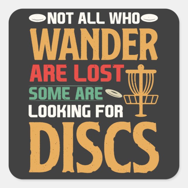 Sticker Carré Explorez le parcours et déchaînez votre parcours d (Devant)