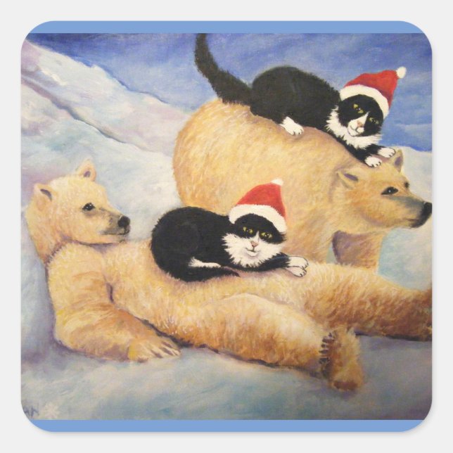 Sticker Carré Express polaire (Devant)