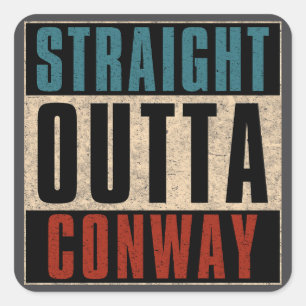 Sticker Carré Extérieur droit Conway Arkansas AR