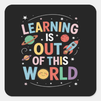 Sticker Carré Extrait de ce monde amusant Trending Meme Citation