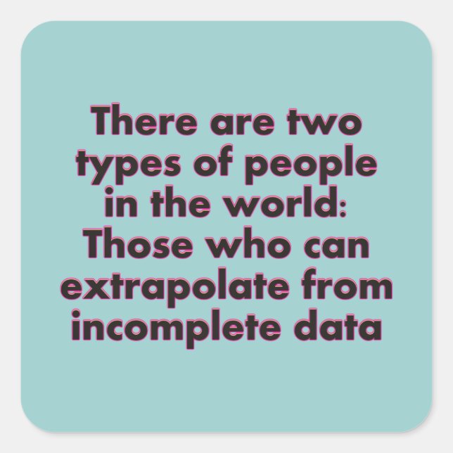 Sticker Carré Extrapoler... (Devant)