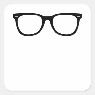 Sticker Carré Eye Glasses