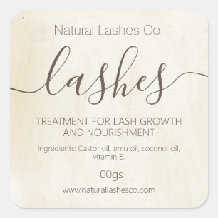 Sticker Carré Eyelash Vintage Chalky Eyebrow Eyebrow Épaisseur