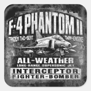 Sticker Carré F-4 Phantom II
