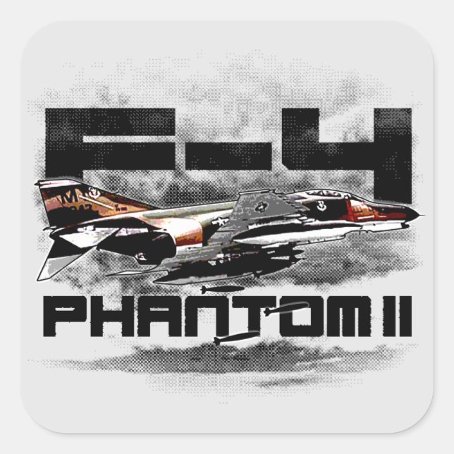 Sticker Carré F-4 Phantom II (Devant)