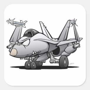Sticker Carré F/A-18 Hornet