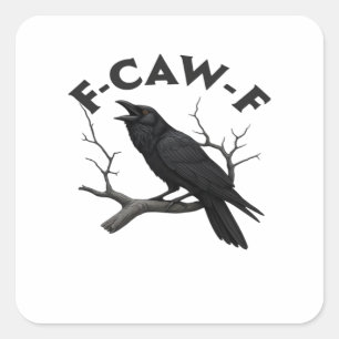 Sticker Carré F Caw F Esthétique Créative Essentielle