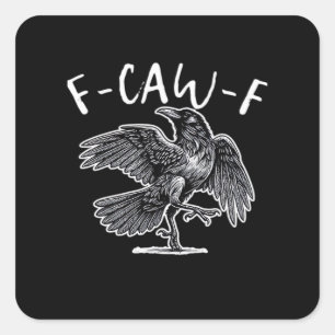 Sticker Carré F-Caw-F Style Vintage