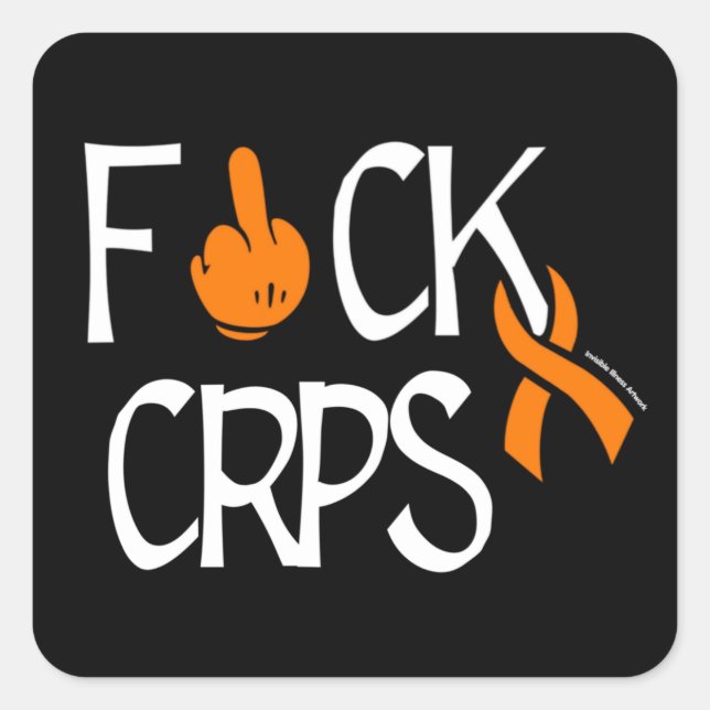 STICKER CARRÉ F#CK CRPS (Devant)