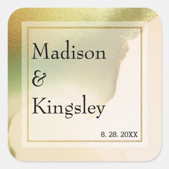 Sticker Carré Fab Chartreuse Mariage Extraordinaire Abstrait (Devant)