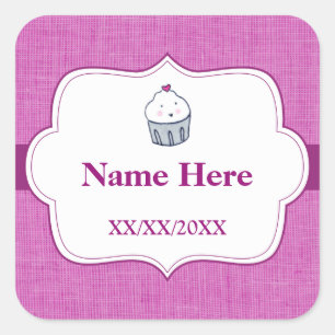 Sticker Carré Fabriqué avec amour