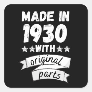 Sticker Carré fabriqués en 1930 avec des pièces d'origine,