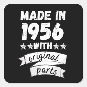 Sticker Carré fabriqués en 1956 avec pièces d'origine,