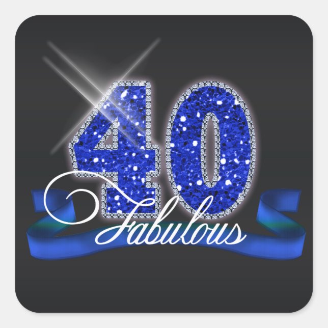 Sticker Carré Fabulous Quarty Sparkle ID191 (Devant)