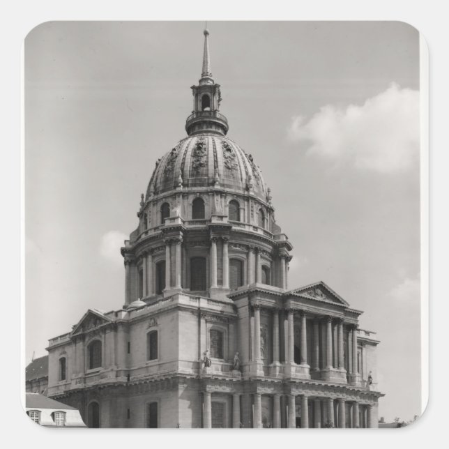 Sticker Carré Façade de l'église Saint-Louis (Devant)