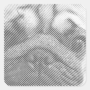 Sticker Carré Face carlin