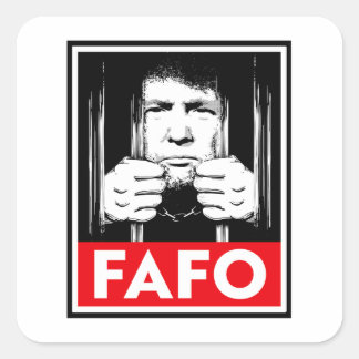 Sticker Carré FAFO anti-Trump