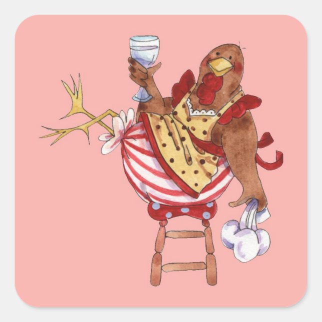 Sticker Carré Faire une pause (Devant)