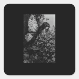 Sticker Carré Fairy Grunge Goblincore Cottagecore Fairycore