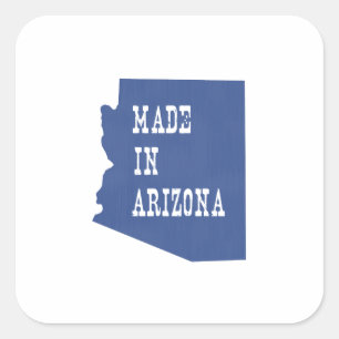 Sticker Carré Fait En Arizona