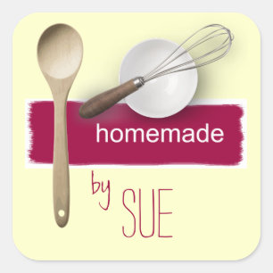 Sticker Carré Fait maison fait sur commande par VOUS