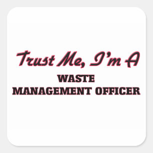 Sticker Carré Faites-moi confiance Je suis agent de gestion des