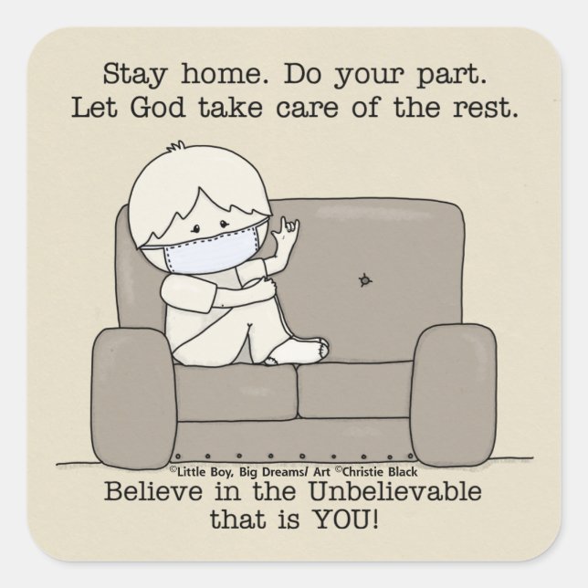 Sticker Carré Faites votre part (Devant)