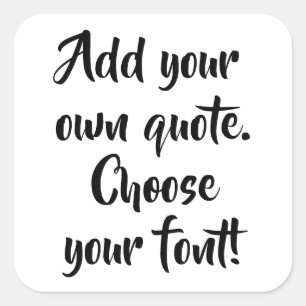 Sticker Carré Faites votre propre devis personnalisé