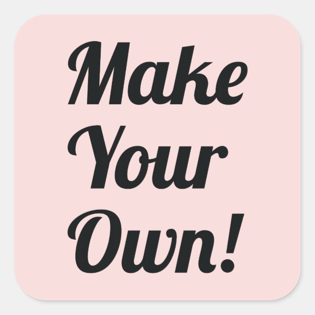 Sticker Carré Faites votre propre impression personnalisée (Devant)