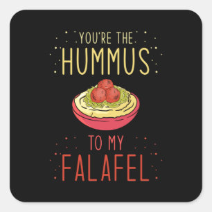 Sticker Carré Falafel Hummus