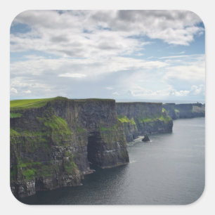 Sticker Carré Falaises de Moher dans l'autocollant de l'Irlande